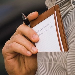 Levenger Index Card Holder Pocket Briefcase